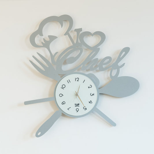 Wall clock detail I Love Chef