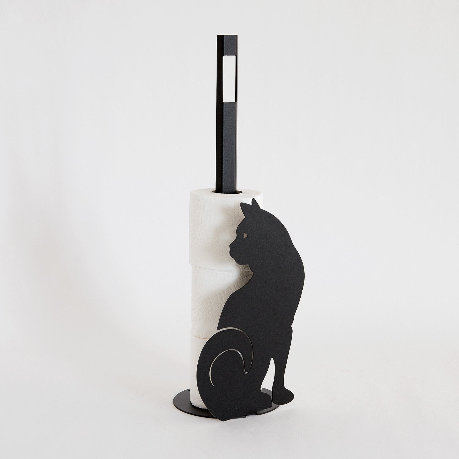 Toilet roll holder "Cat" earth