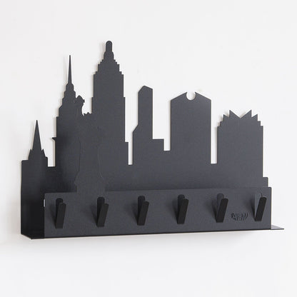 Modern wall-mounted key ring "New York