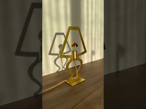 Silhouette design table lamp small