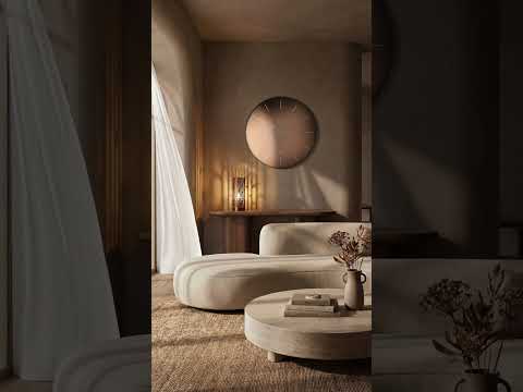 Video ambientato dell'orologio Giotto 90 con specchio Velour Luxe rosa.