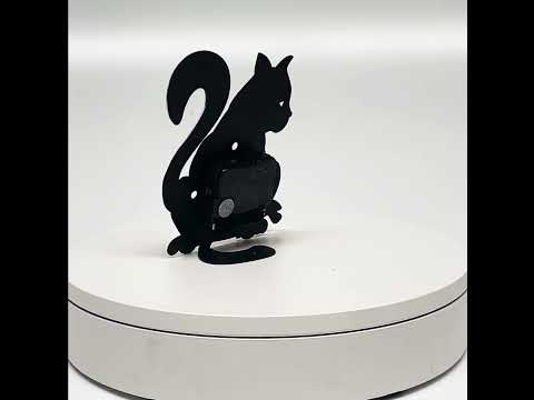 Table clock Kat decorated