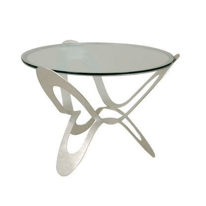 Tavolino Ninfa Foglia oro/argento