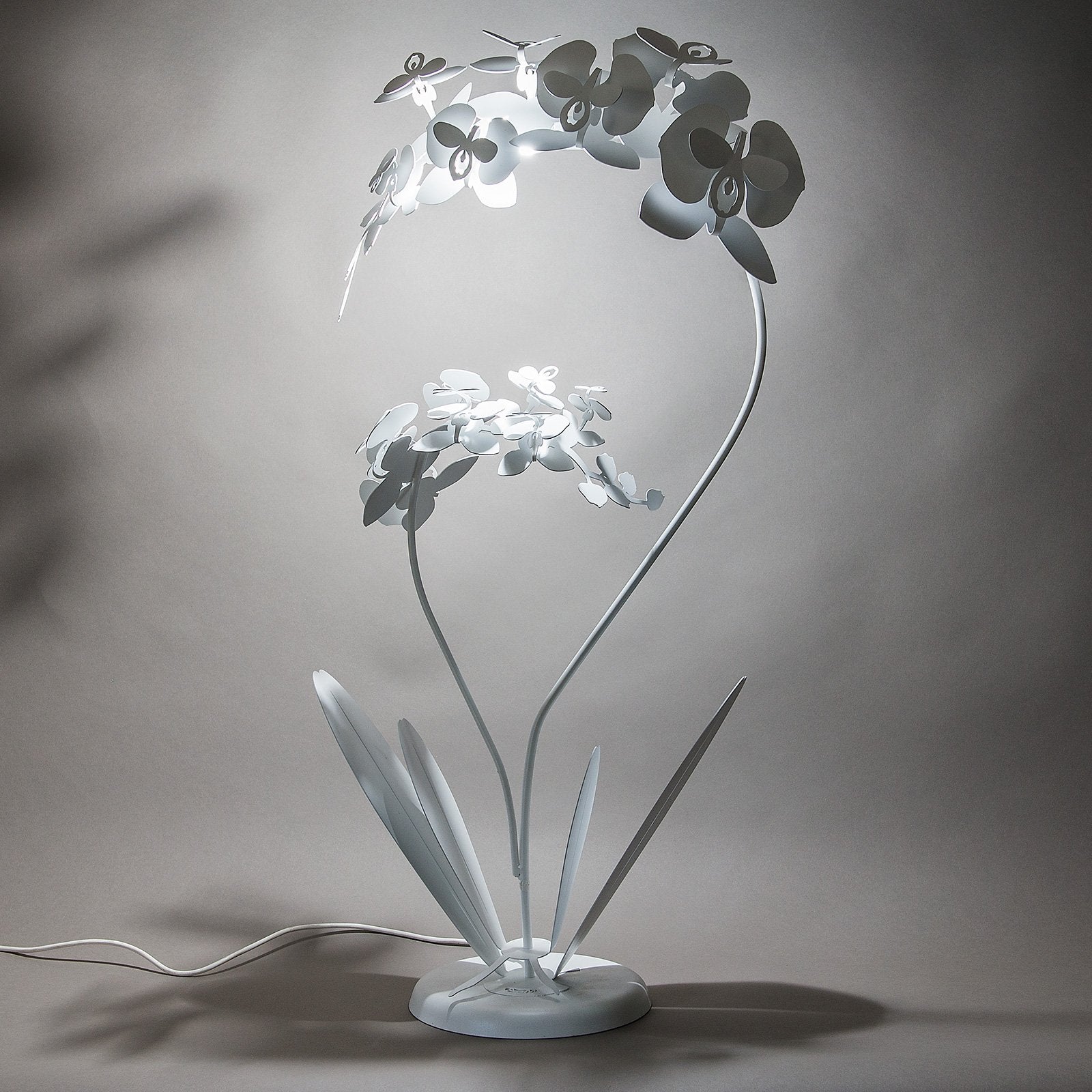 Lampada da terra pianta Orchidea Grande di Arti e Mestieri